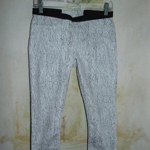 Helmut Lang Abstract Scribble Womens Elastic Waistband Leggings Pants Slacks 27